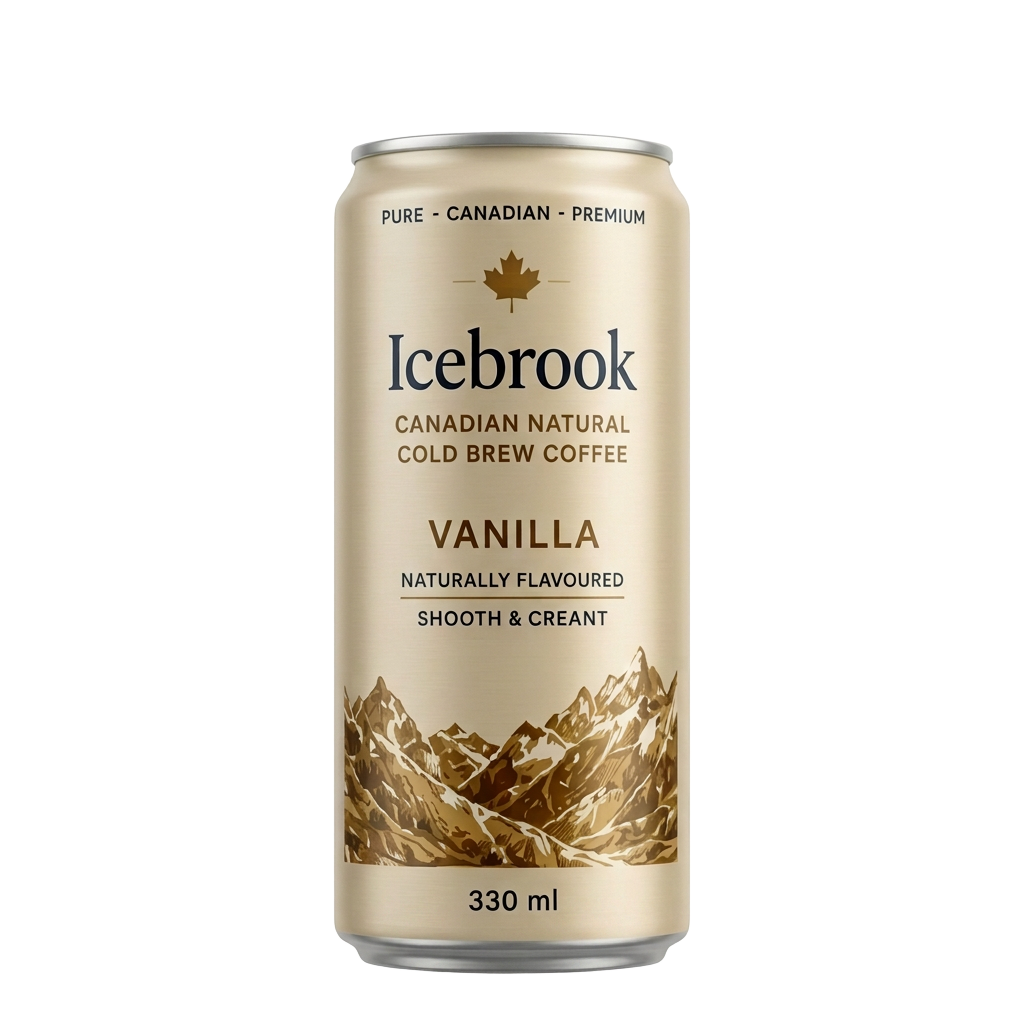 Vanilla Cold Brew Icebrook product packaging