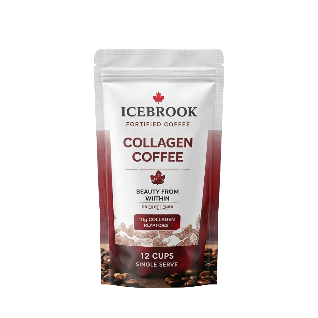 Collagen Coffee K-Cups Icebrook product packaging