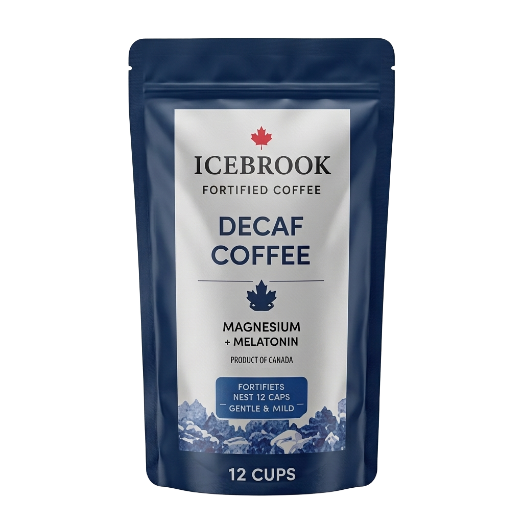 Decaf Coffee K-Cups Icebrook product packaging