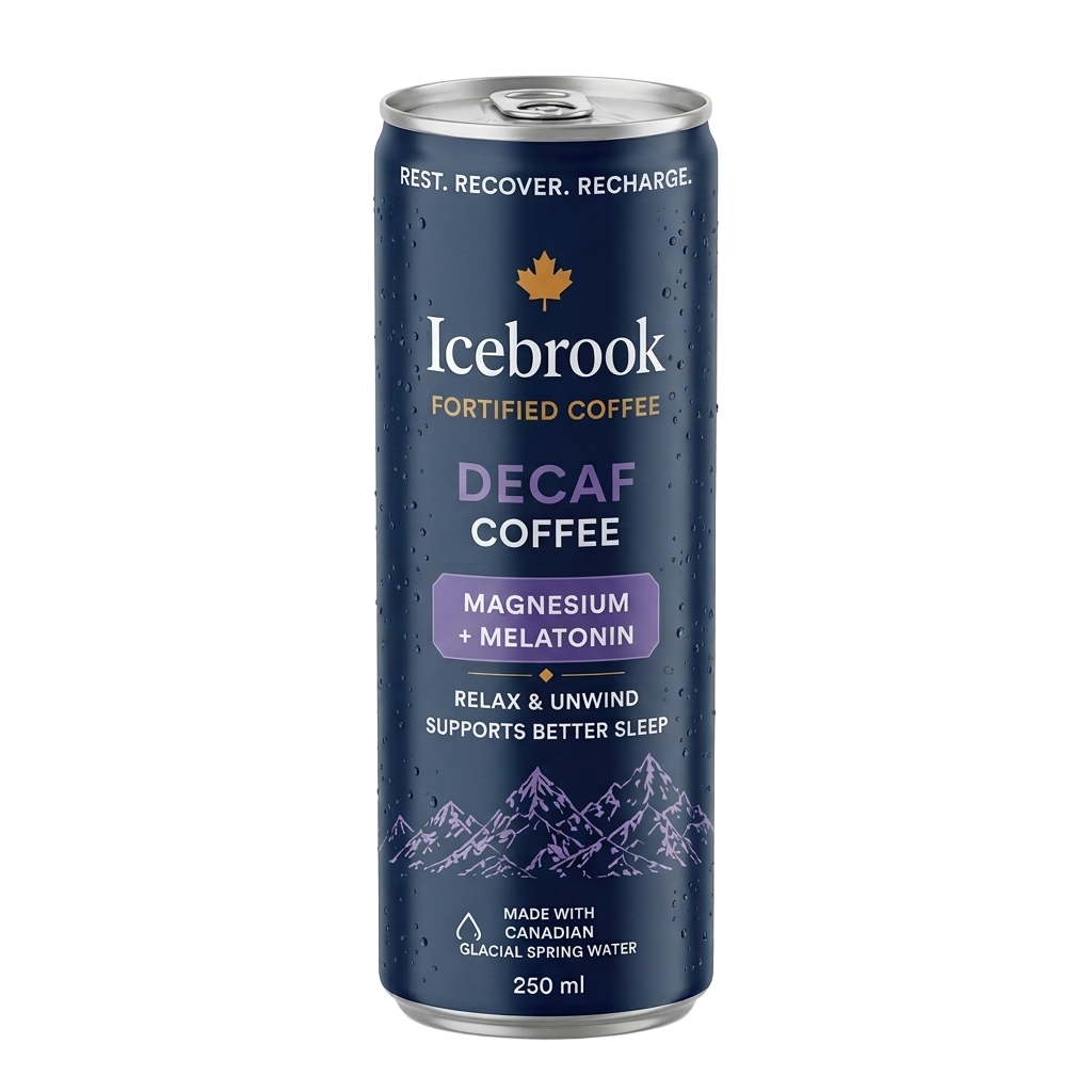 Decaf Coffee Icebrook product packaging