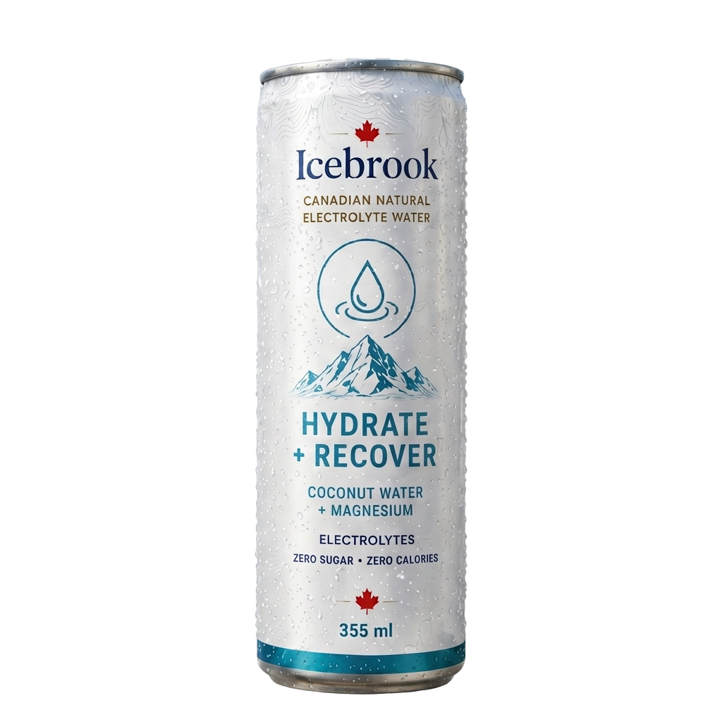 Hydrate + Recover Icebrook packaging