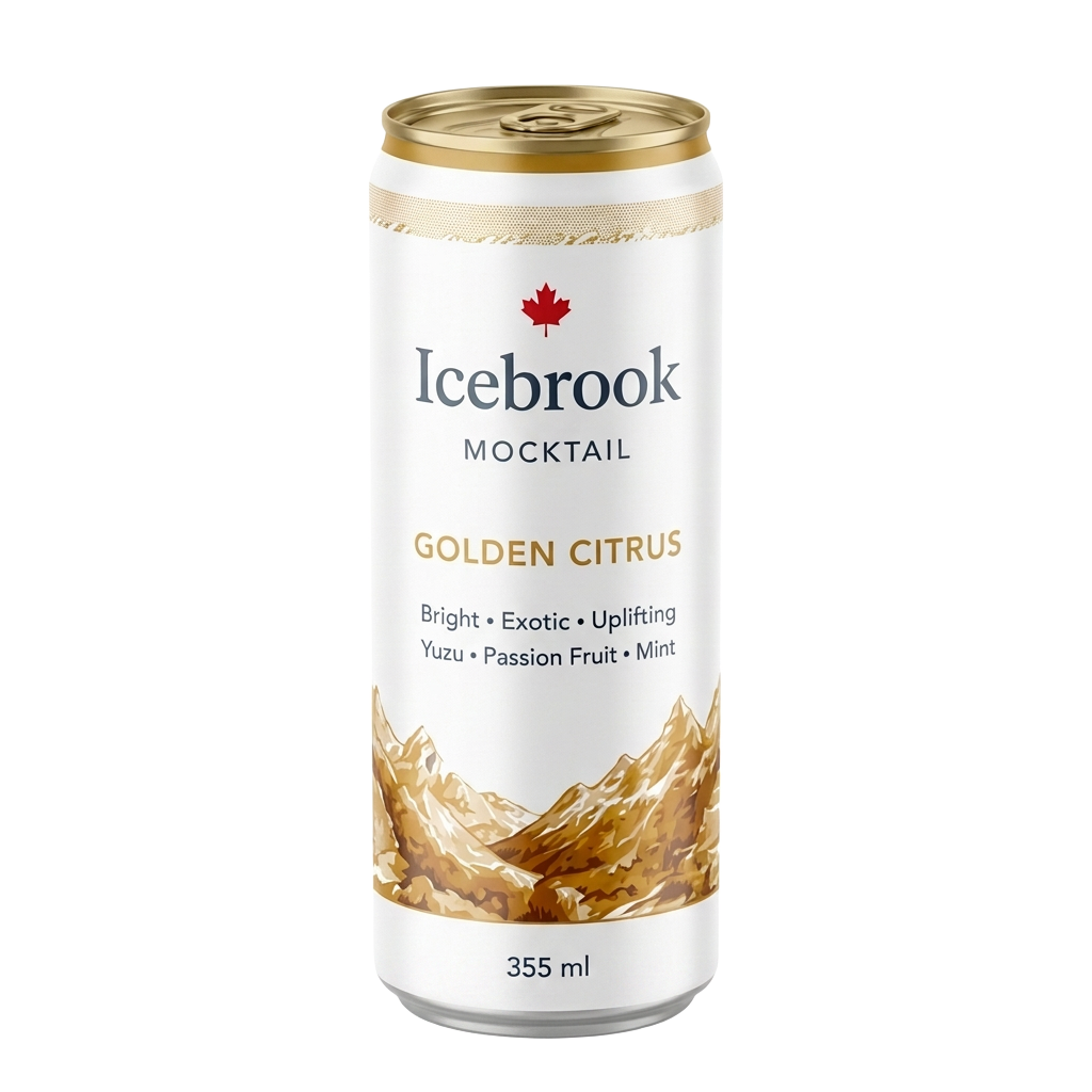 Golden Citrus Icebrook product packaging