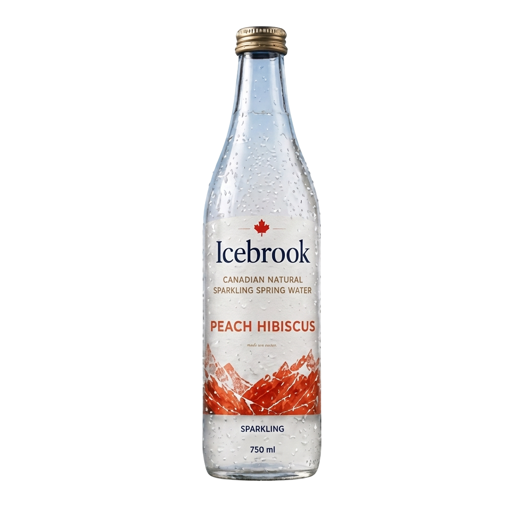 Peach Hibiscus Icebrook packaging
