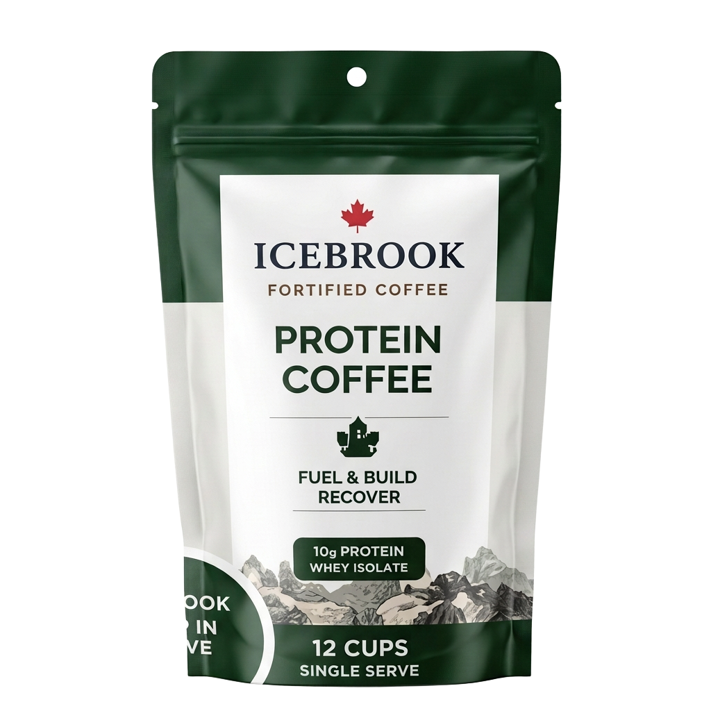 Protein Coffee K-Cups Icebrook product packaging