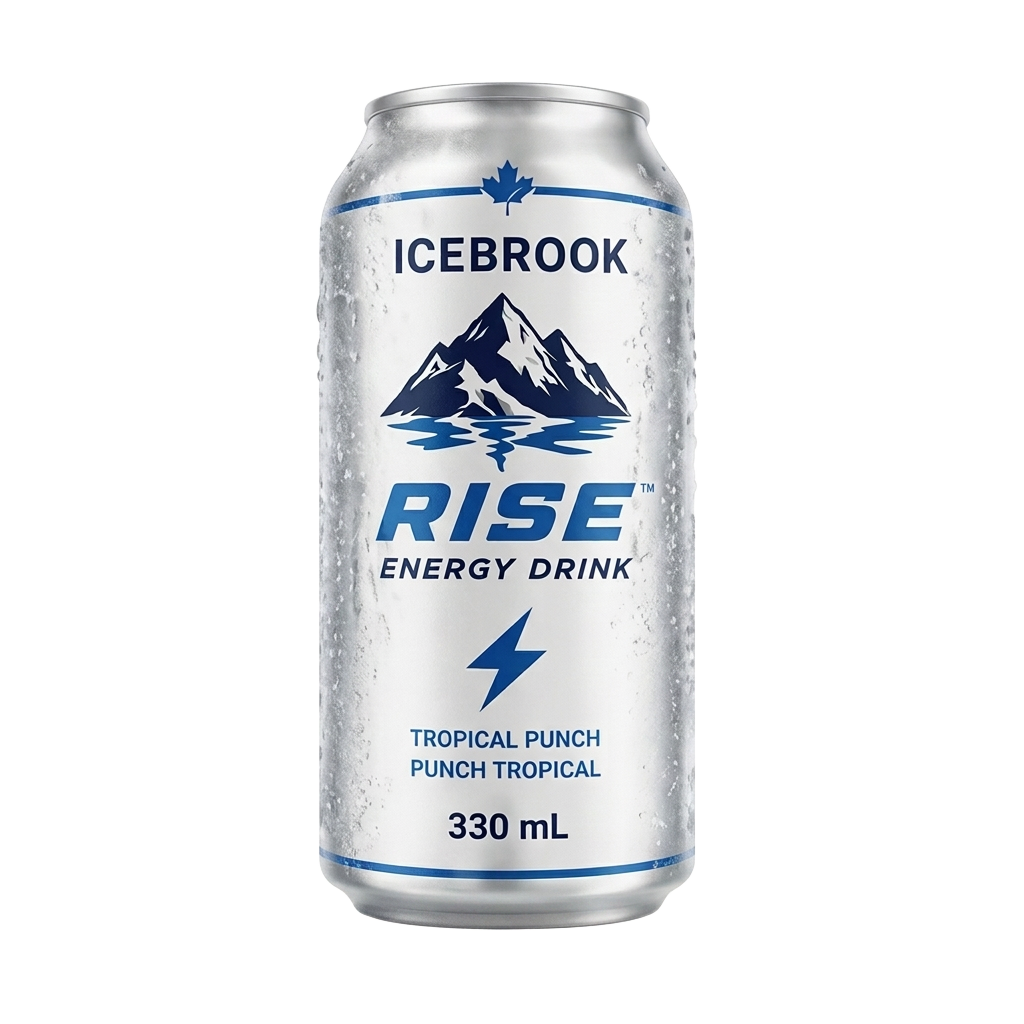 RISE Tropical Punch Icebrook packaging
