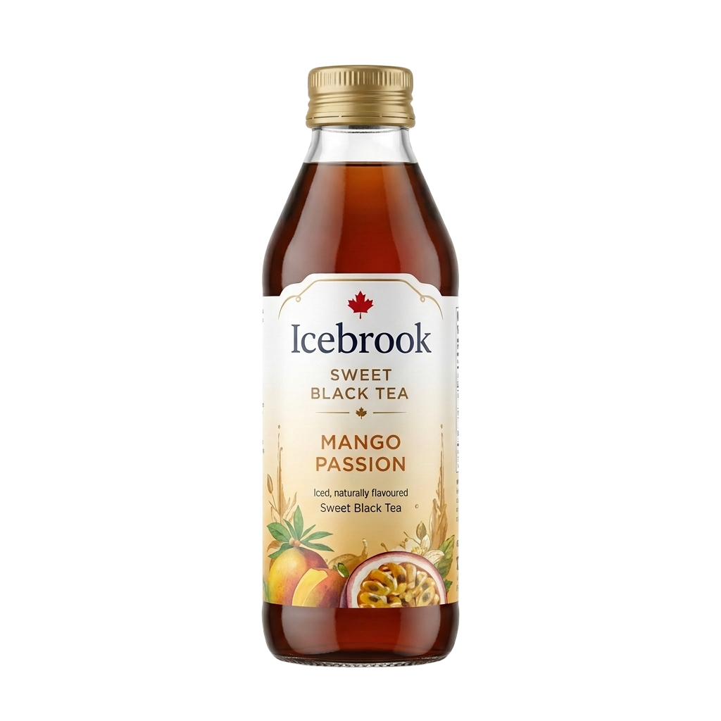 Mango Passion Sweet Black Tea Icebrook product packaging